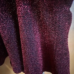 Guess wine shimmery colored Guess women’s top size large